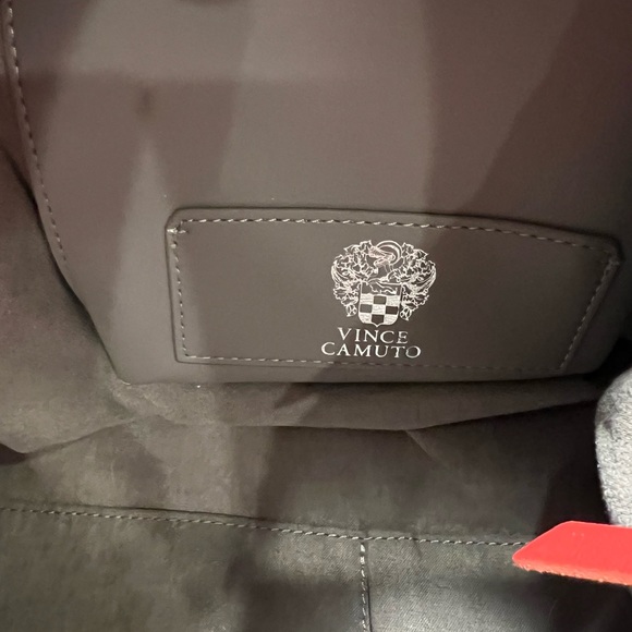 Vince Camuto Davia Red Leather Satchel Rare! - Picture 12 of 13